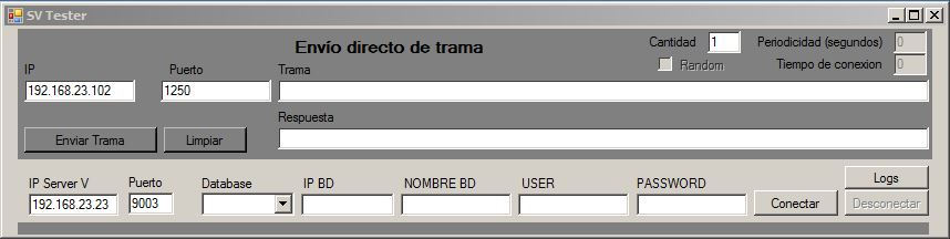 Dirección IP y Puerto equipo local